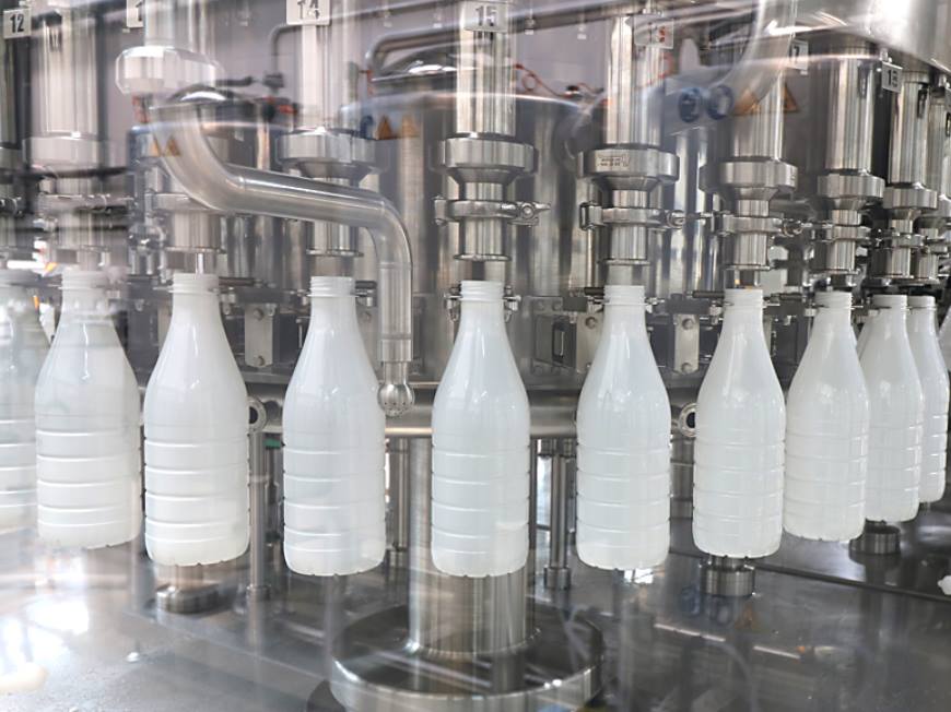 Milk bottle filling machine