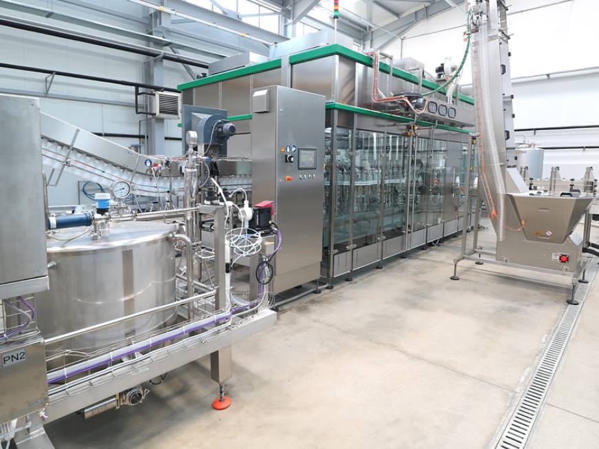 Milk bottle filling machine